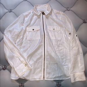 Michael Kors Zip Up Dress Blouse